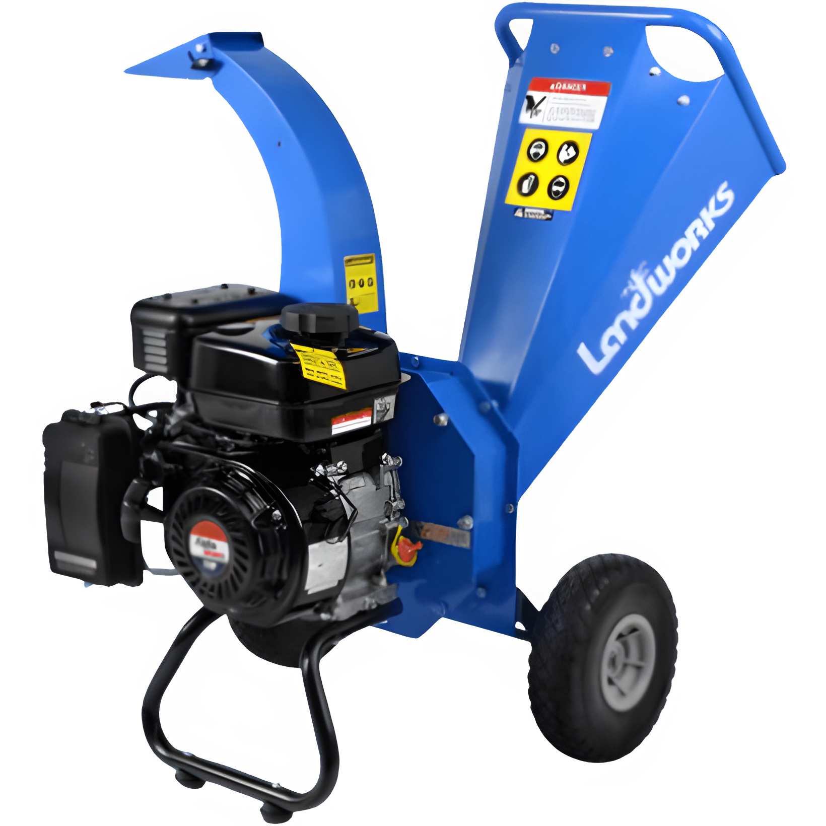 Landworks GUO033 7HP 212CC Gas Engine 3" Max Branch Diameter Wood Chipper and Shredder New
