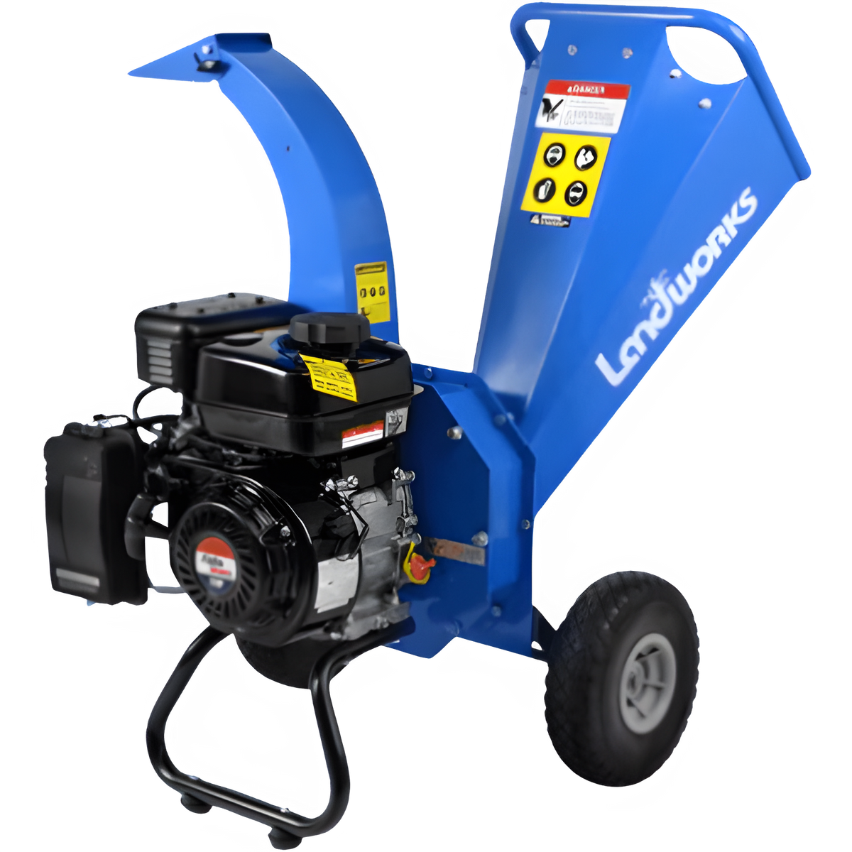 Landworks GUO033 7HP 212CC Gas Engine 3" Max Branch Diameter Wood Chipper and Shredder New