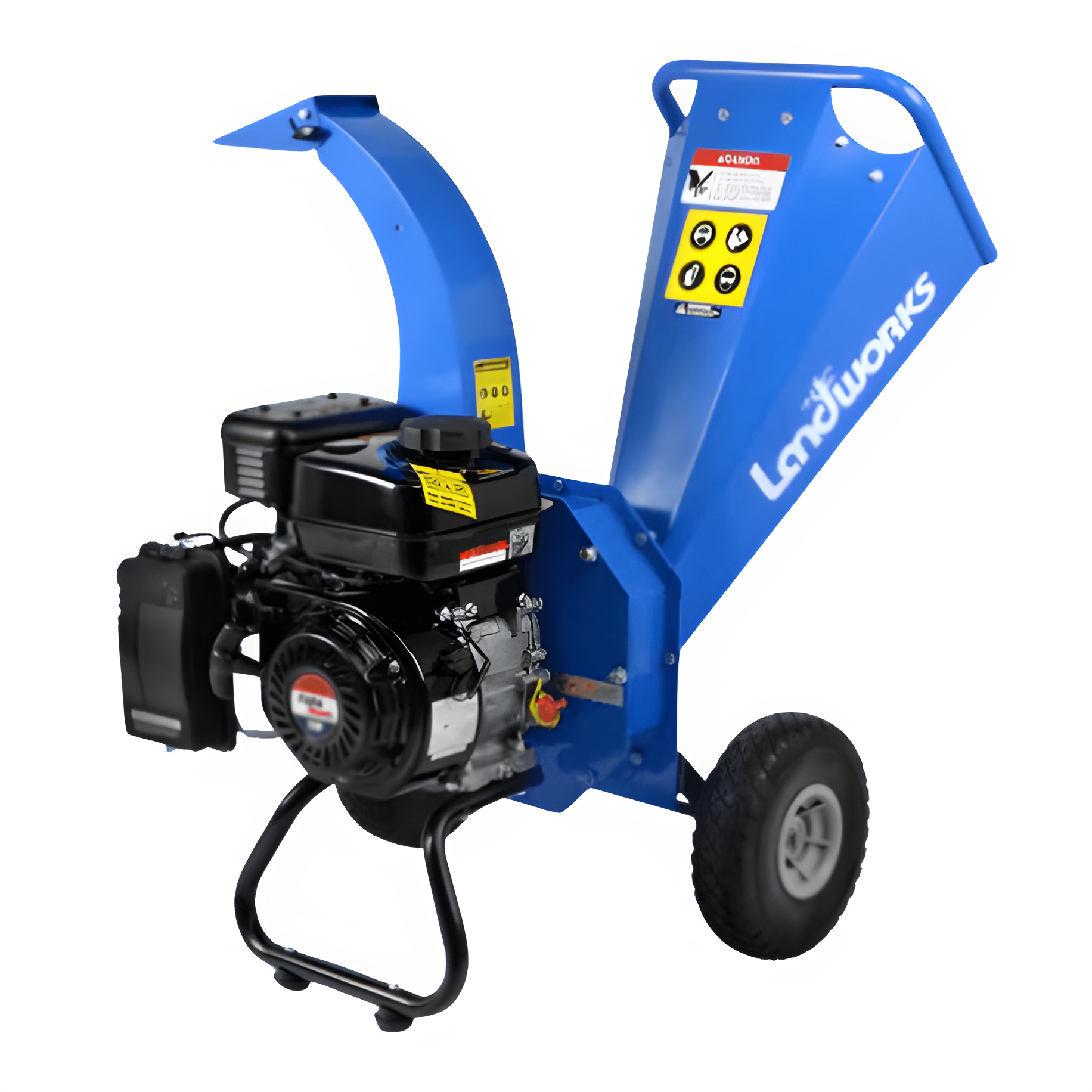 Landworks GUO033 7HP 212CC Gas Engine 3" Max Branch Diameter Wood Chipper and Shredder New