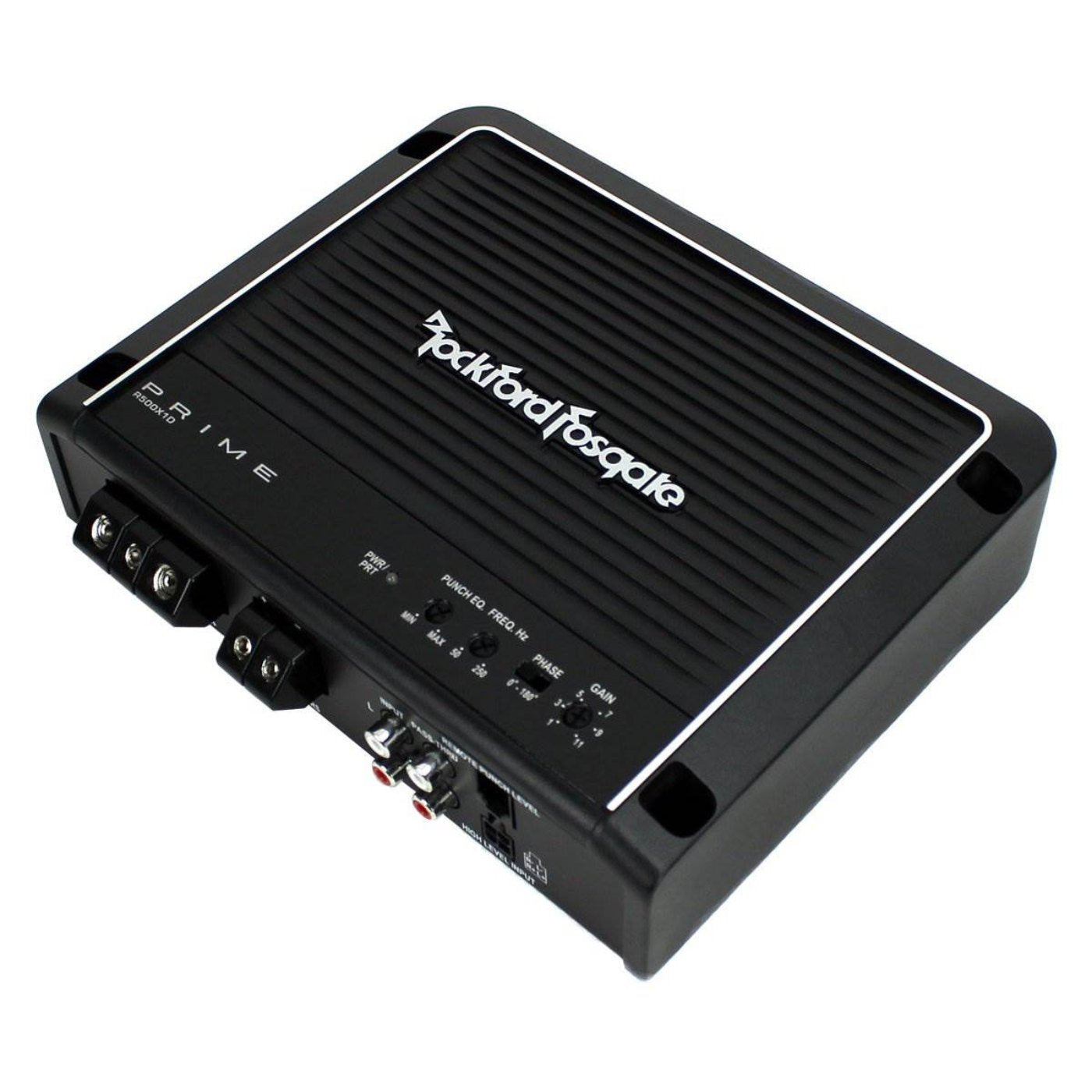 Rockford Fosgate 500 Watt Mono D Power Car Audio Amplifier with Remote 4 Pack - 117605