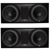 Rockford Fosgate 1000W Punch Dual P1 10 Inch Loaded Subwoofer Enclosure 2 Pack - 122449