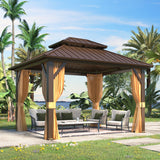 12 Ft. W x 10 Ft. D Aluminum Patio Gazebo