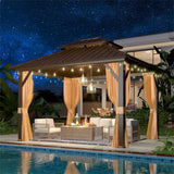 12 Ft. W x 10 Ft. D Aluminum Patio Gazebo