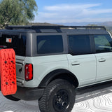 BadAss Tents Ford 2021-22 NEW Bronco - 4 Door Full Roof Rack w/ Black Cross Bars-V2 - 1401-0401