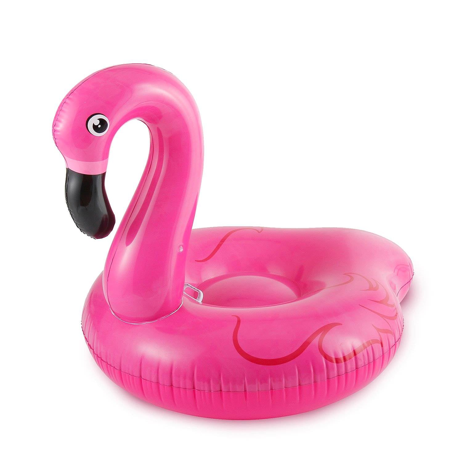 Summer Waves 32ft x 16ft x 52in Pool Set + Pink Flamingo, Peacock and Swan Floats - 143227