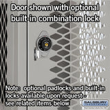 Salsbury 15" Wide Four Tier Standard Metal Locker - 1 Wide -  54165GY-U