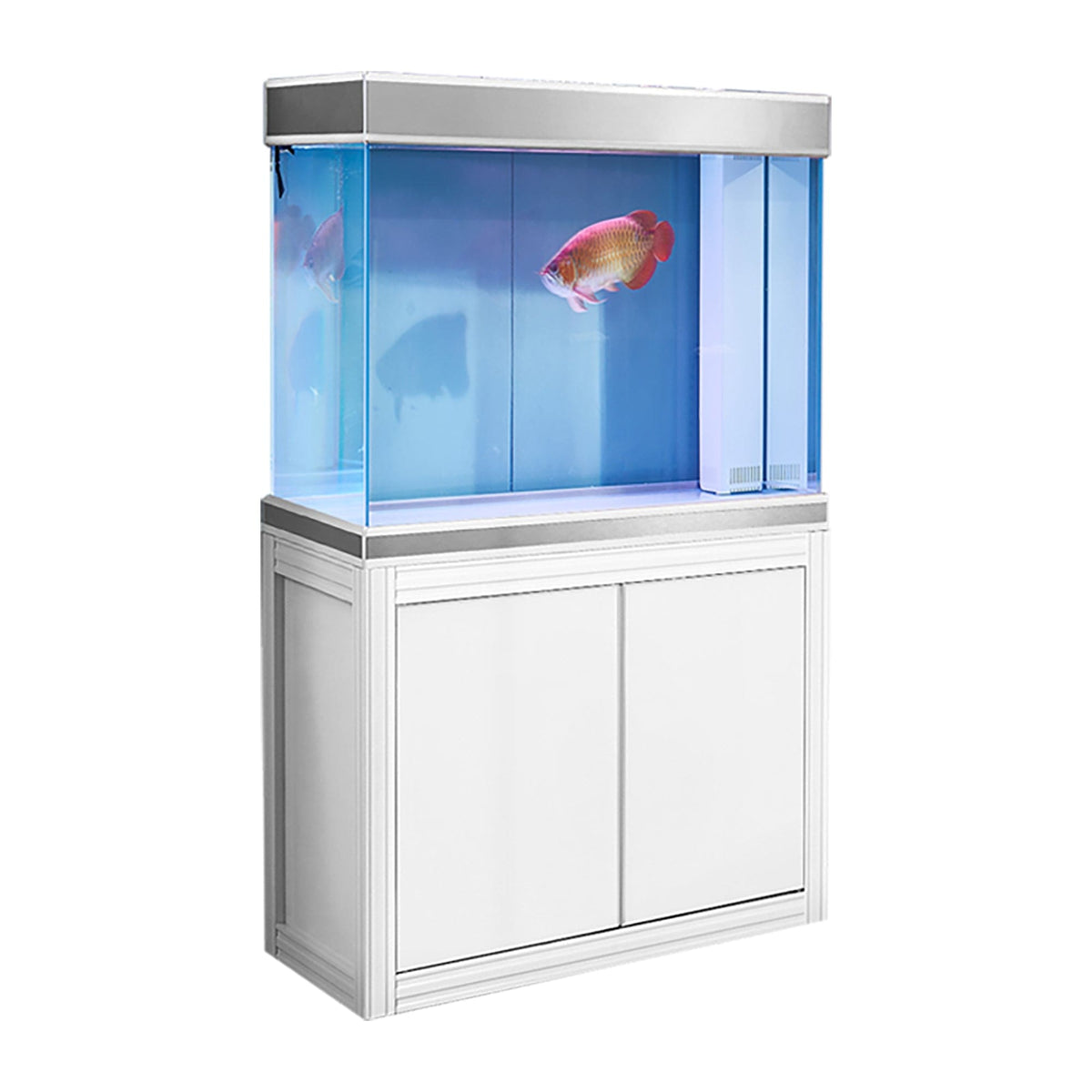 AQUA DREAM TEMPERED GLASS AQUARIUM 110 GALLON FISH TANK COMPLETE SET SILVER EDITION- AD-1060-WS