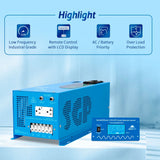 2000W DC 12V Pure Sine Wave Inverter With Charger - LFP2K12V120VSG