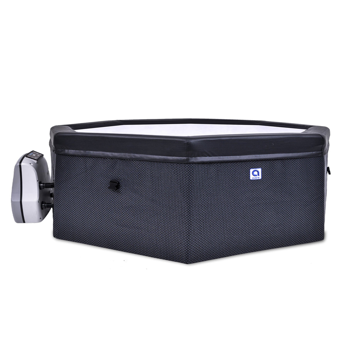 JLeisure Aegean 1,200 Liter 65 inch 6 Person Rigid Foam Wall Hot Tub Spa, Black - 228677