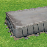 Summer Waves 32ft x 16ft x 52in Rectangle Frame Above Ground Swimming Pool Set - 252769