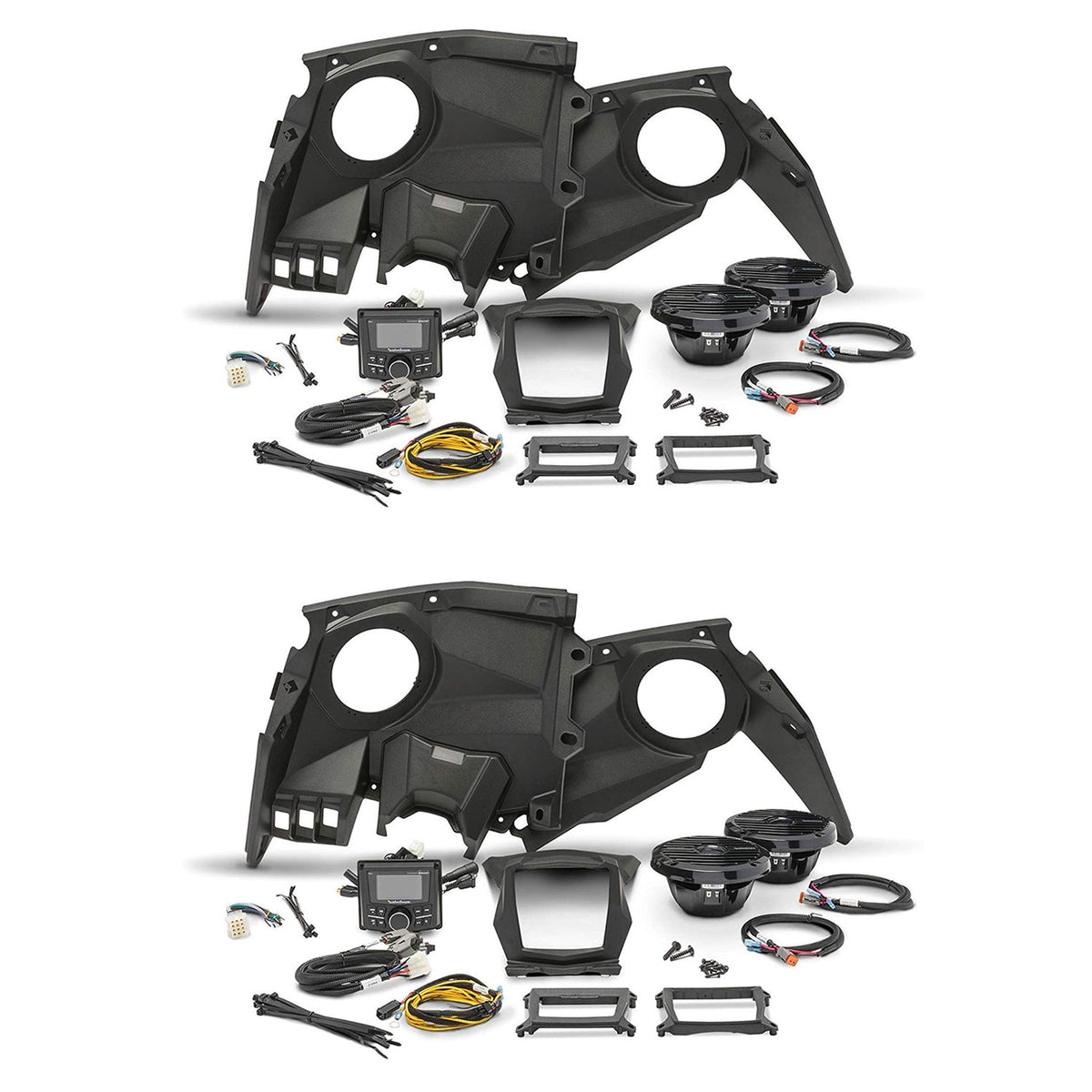 Rockford Fosgate Stereo w/ Front Speaker Kit for Maverick X, 2017-19 2 Pack - 194040