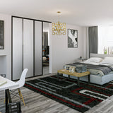 Doors22 80x80 Glass Sliding Room Divider Clear 2 panels - RDB80x80clear