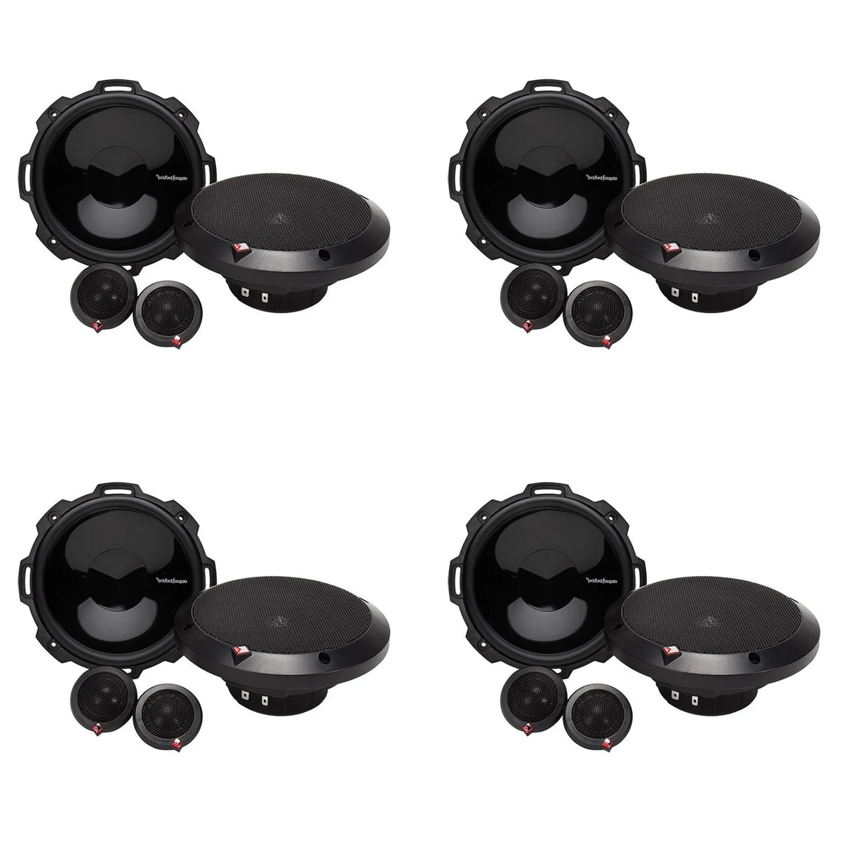 2 Rockford Fosgate 6.75 120W 2-Way Car Audio Component Speakers System 4 Pack - 194049