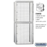 Salsbury 48" Wide Double Tier Bulk Storage Locker - 8243-A