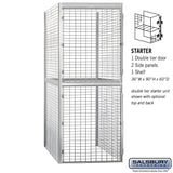 Salsbury 48" Wide Double Tier Bulk Storage Locker - 8243-A
