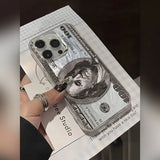 Yusha Chao Brand Painted US Dollar Mobile Phone Case