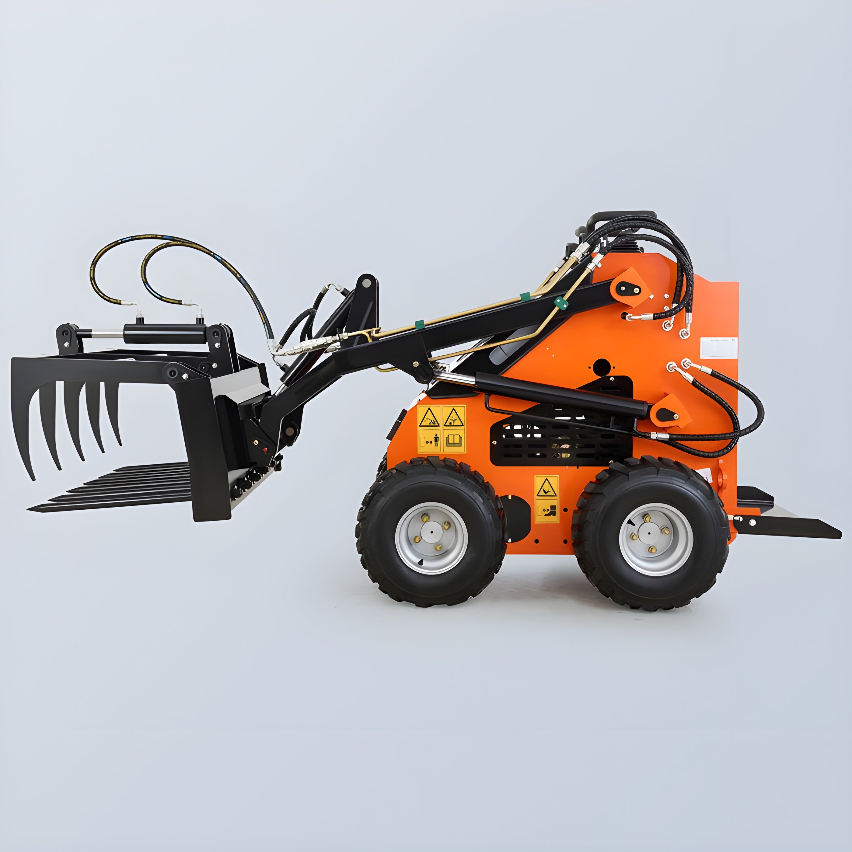 Creworks 38" Hydraulic Root Grapple Attachment for Mini Skid Steer Loader