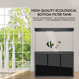 AQUA DREAM 135 GALLON TEMPERED GLASS AQUARIUM BLACK-AD-1260-ABK