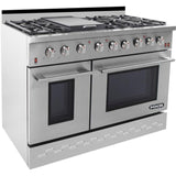 NXR 48 in. 7.2 cu.ft. Pro-Style Natural Gas Range with Convection Oven in Stainless Steel, - SC4811