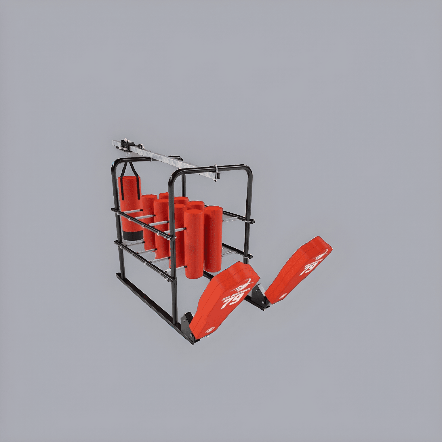 Rogers 8-Pad PowerBlast w/ PowerLine Sled & Hanging Dummy 411524