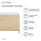Cascade 48'' Bathroom Vanity in Natural Oak