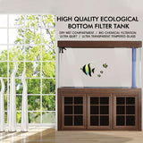 AQUA DREAM 135 GALLON TEMPERED GLASS AQUARIUM DARKWOOD-AD-1260-BW