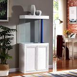 AQUA DREAM 50 GALLON TEMPERED GLASS AQUARIUM WHITE OAK-AD-860-WO