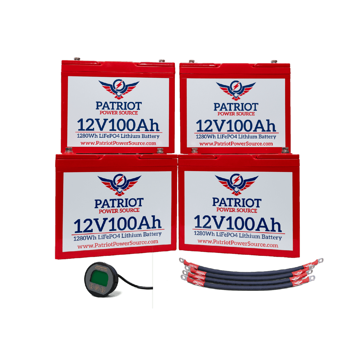 PATRIOT POWER 12V 400Ah/48V 100Ah BATTERY BUNDLE KIT for MARINE/RV