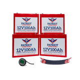 PATRIOT POWER 12V 400Ah/48V 100Ah BATTERY BUNDLE KIT for MARINE/RV