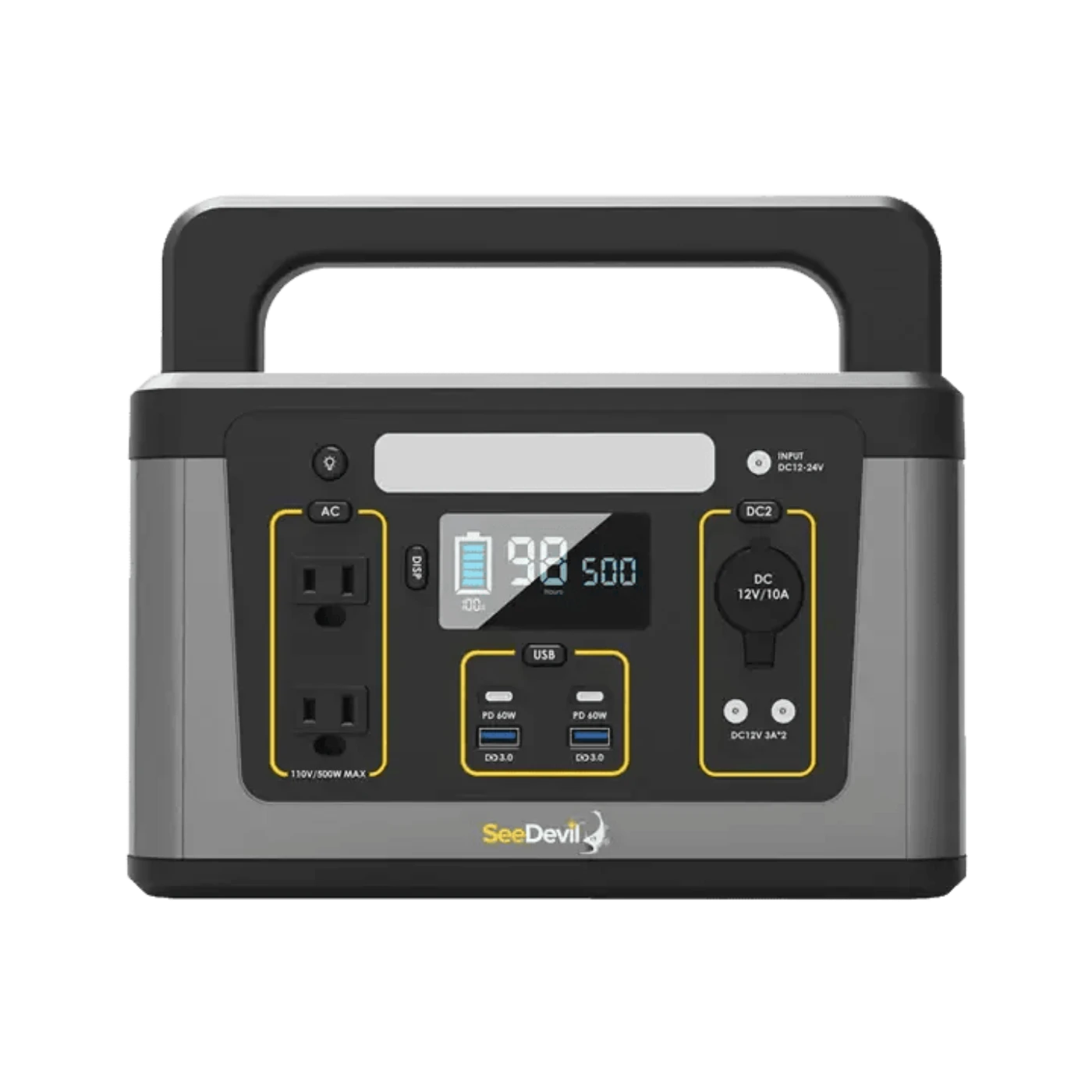 SeeDevil 500w 560Wh Portable Power Station - SD-PPS500-G1
