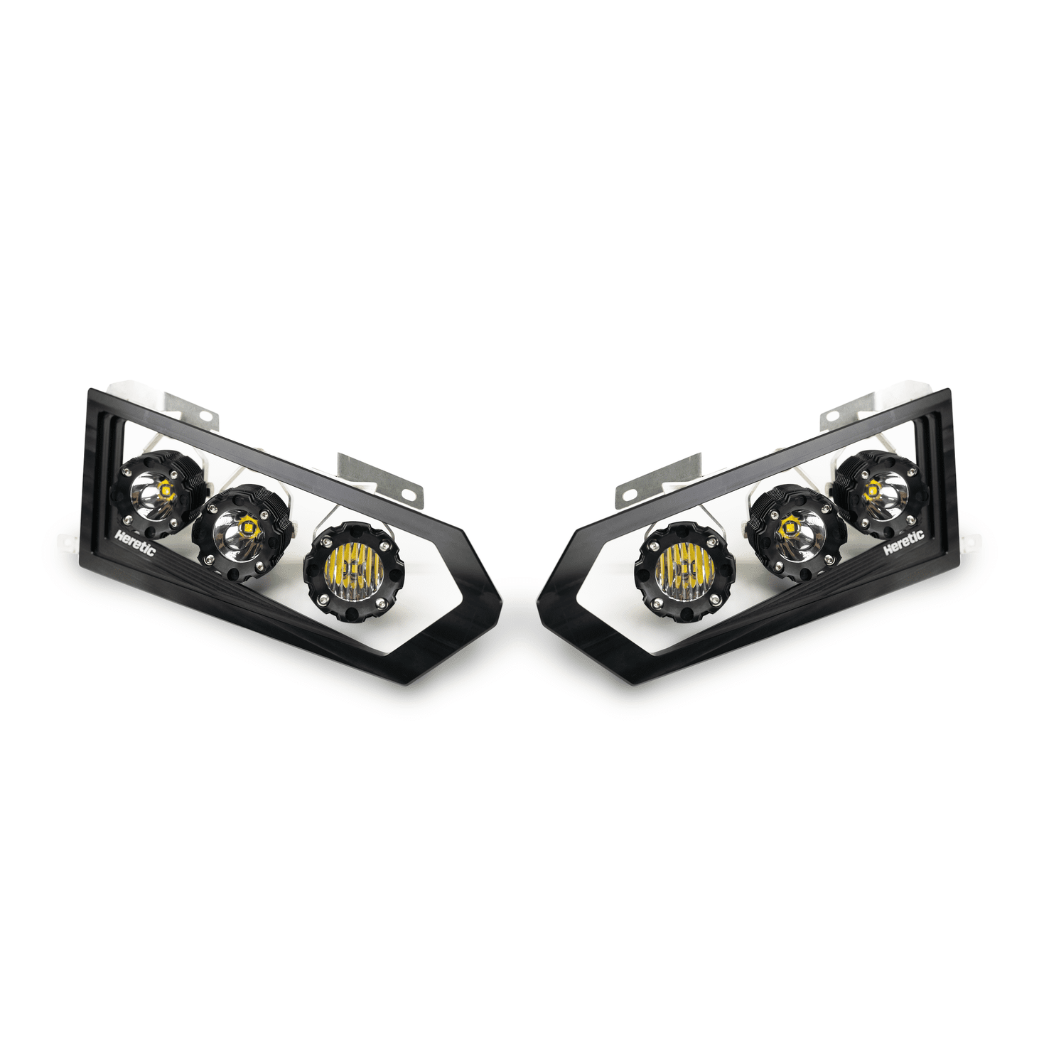 Heretic Studio Polaris Ranger Headlights '14-'17; '18 Select Models - 60014