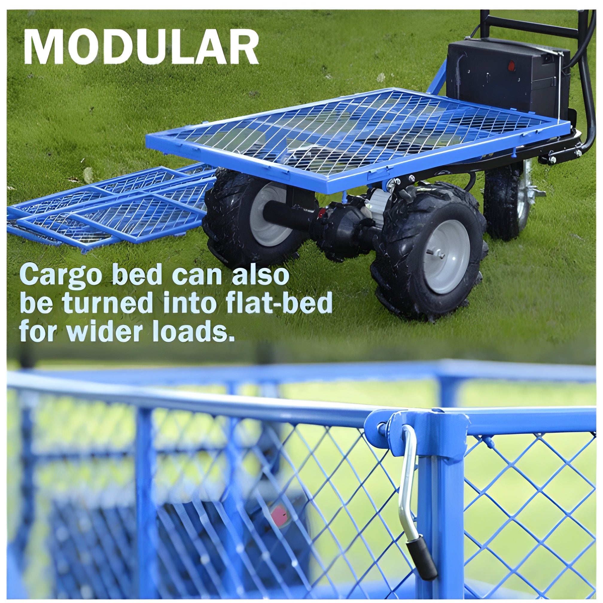 Landworks GUO010 48V Self-Propelled 500 lbs Capacity Electric Utility Wagon New