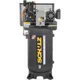 Schulz L-Series Air Compressor 7.5 HP 80 gal. 2-Stage 230V 1-Phase Vertical New - 7580VL30X-1