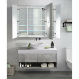 Krugg Svange 4842LRR 48″ X 42″ LED Medicine Cabinet with Dimmer & Defogger SVANGE4842LRR