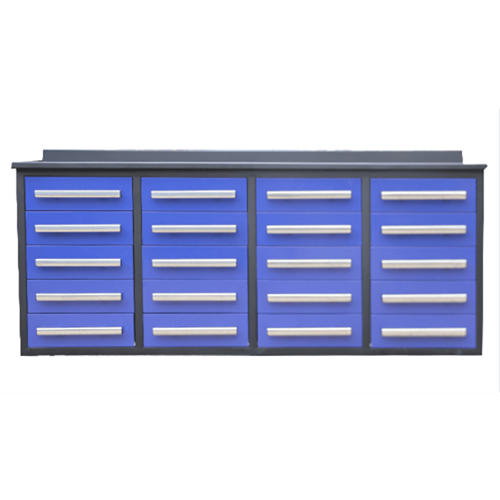 Chery Industrial 7' Garage Storage Cabinets with Workbench 20 Drawers