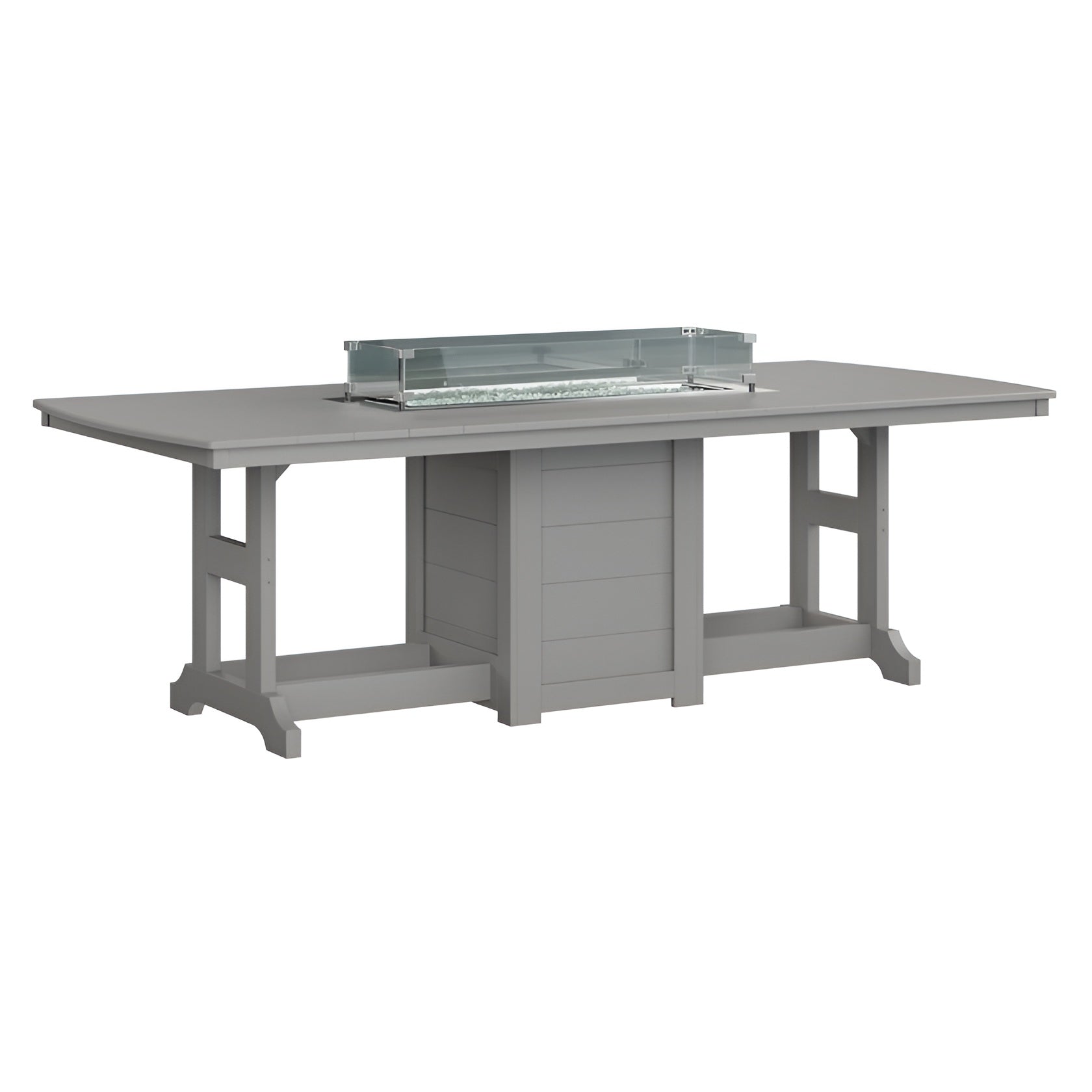 Berlin Gardens Garden Classic 44" x 96" Rectangular Fire Table - Bar Height- GCFT4496BBK