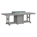Berlin Gardens Garden Classic 44" x 96" Rectangular Fire Table - Bar Height- GCFT4496BBK