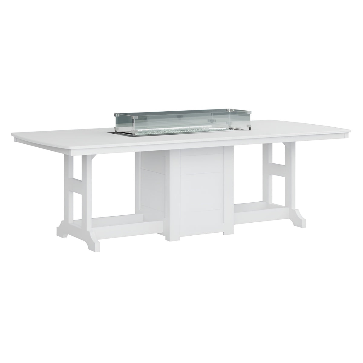 Berlin Gardens Garden Classic 44" x 96" Rectangular Fire Table - Bar Height- GCFT4496BBK