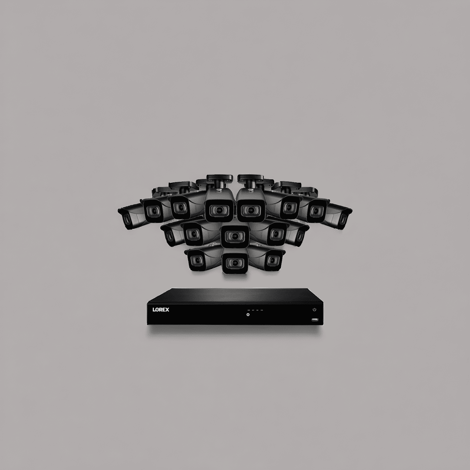 Lorex 16-Channel NVR System with Sixteen 4K 8MP IP Cameras Security Surveillance System New