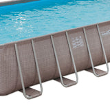 Summer Waves 24ft x 12ft x 52in Rectangle Above Ground Frame Swimming Pool Set - 252707