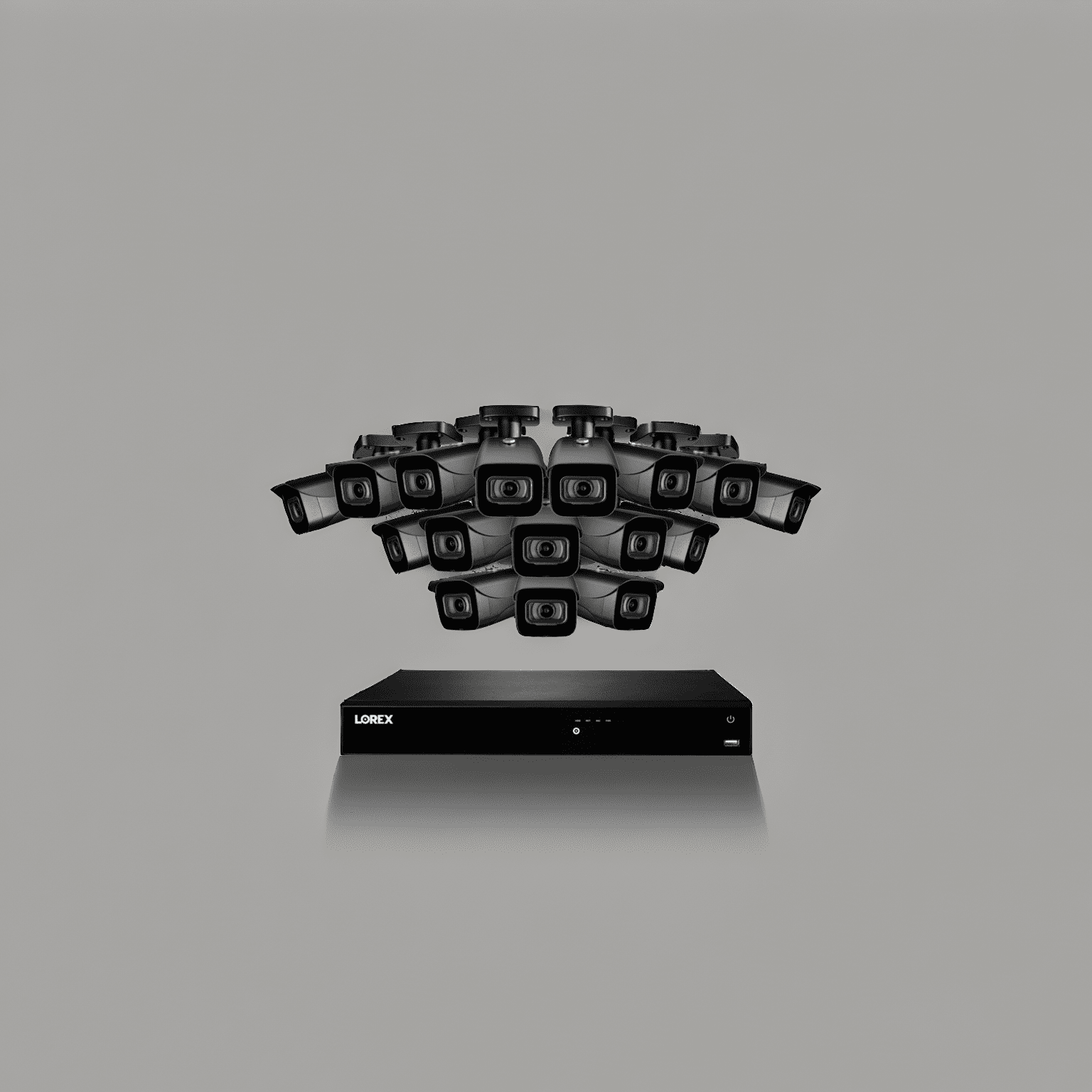 Lorex 16-Channel NVR System with Sixteen 4K 8MP IP Cameras Security Surveillance System New