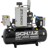 Schulz SRP-3000 Compact Air Compressor 7.5 HP 60 gal. 230V 1-Phase Horizontal New - 970.3890-0