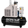 Schulz SRP-3025 Compact Air Compressor 25 HP 80 gal. 460V 3-Phase Horizontal New - 970.2840-1