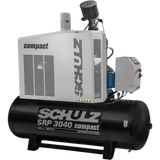 Schulz SRP-3040 Compact Air Compressor 40 HP 120 gal. 3-Phase Horizontal New - 970.3233-460