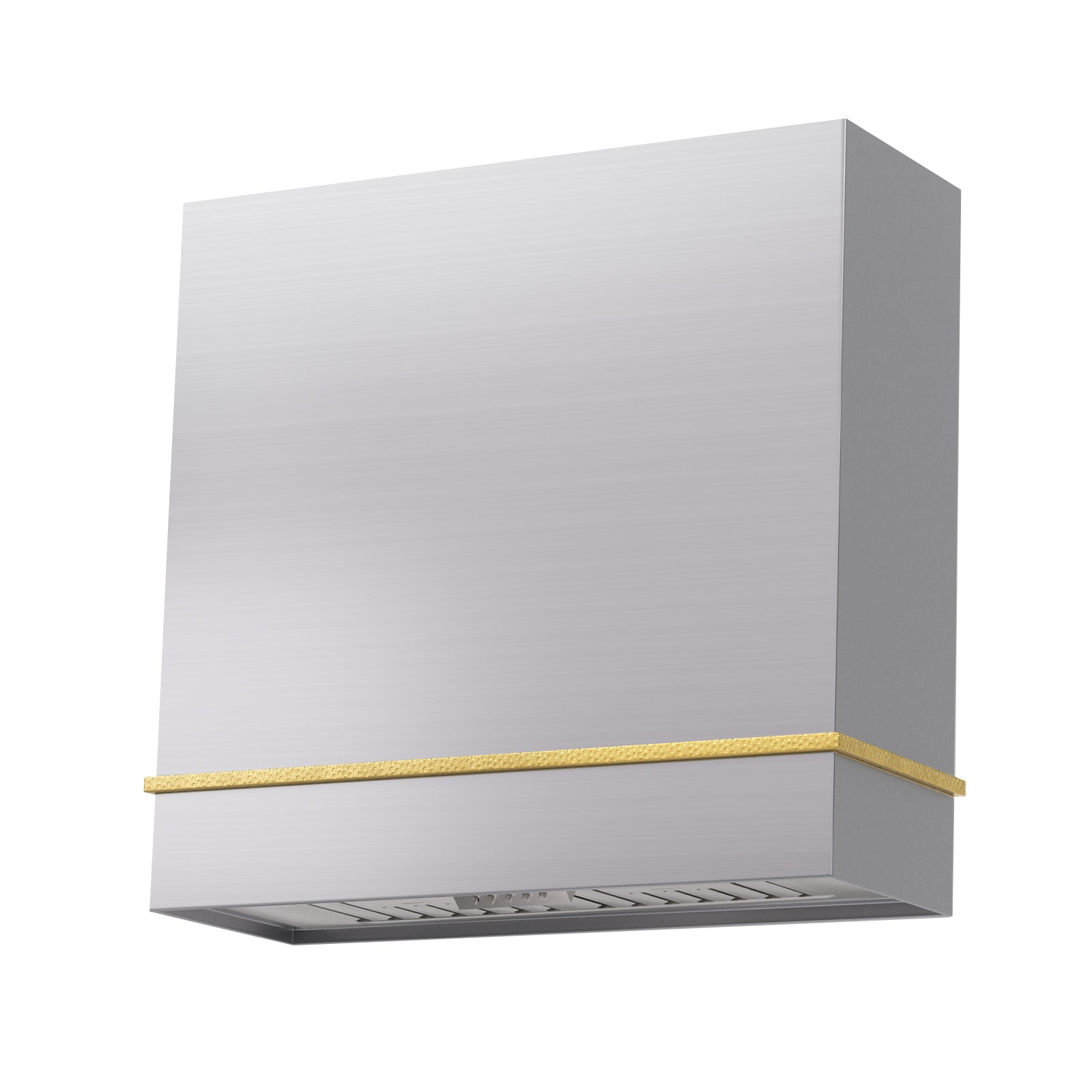 Akicon Stainless Steel Range Hood 30", 600 CFM Wall Mount Vent Hood with Powerful Vent Motor, Modern Box Kitchen Hood with LED Lights, Charcoal Filter - AK-HS30HA-BSG-48
