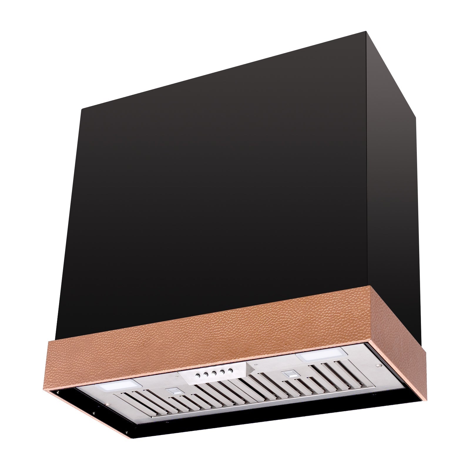 Akicon Stainless Steel Range Hood 30 inch & 3 Speed Fan with LED, Modern Box 600 CFM Hood with Powerful Motor, TAK-HS30HD-SWN-48