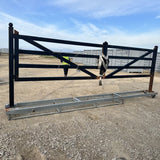 Chery Industrial AS-IS 20ft Farm Metal Driveway Gate with Diagonal Tubes D_IF000054