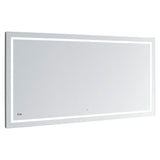 Aquadom Daytona 72" X 36" Rectangle Ultra-Slim Frame LED Lighted Bathroom Mirror With Defogger - D-7236