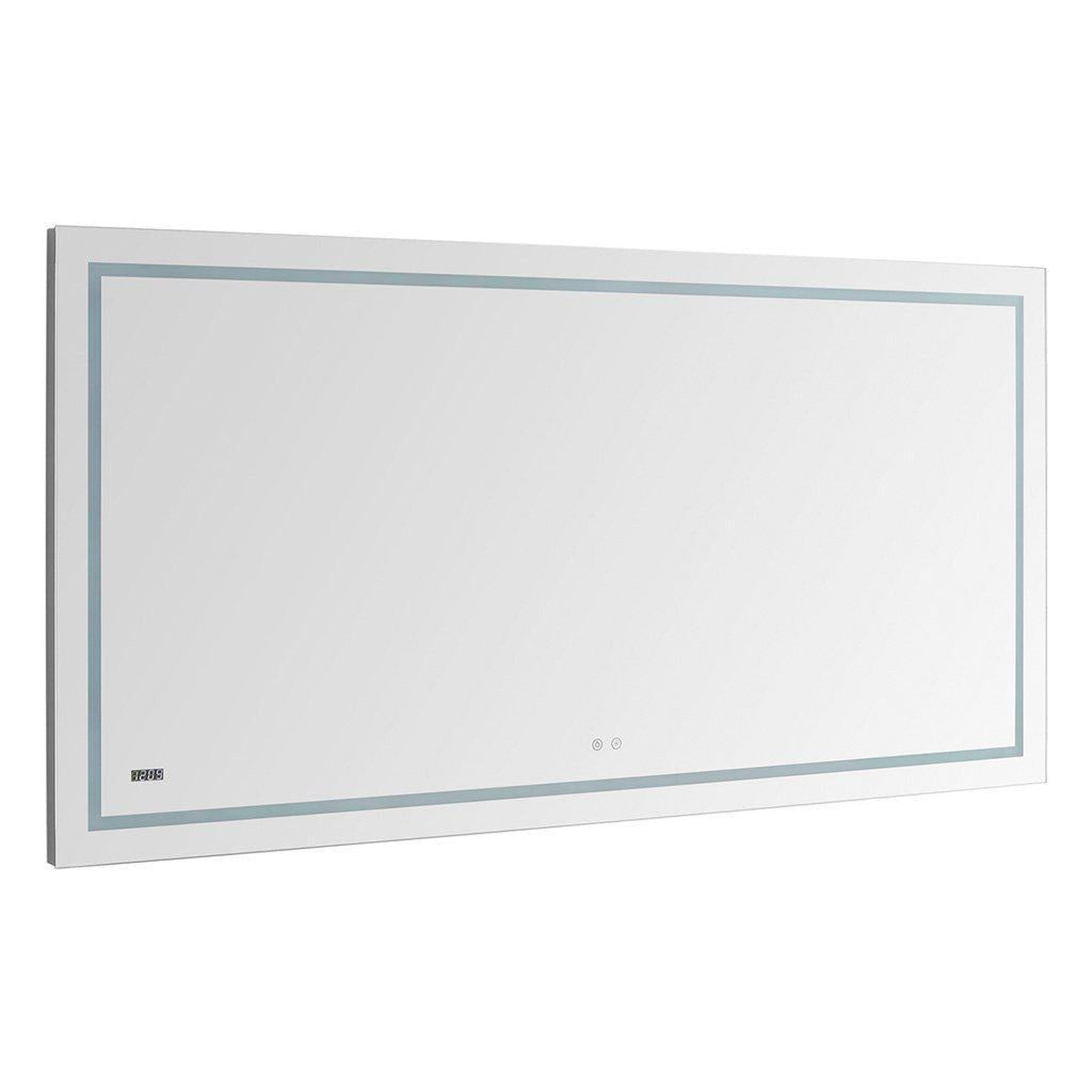 Aquadom Daytona 72" X 36" Rectangle Ultra-Slim Frame LED Lighted Bathroom Mirror With Defogger - D-7236