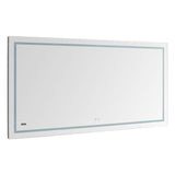 Aquadom Daytona 72" X 36" Rectangle Ultra-Slim Frame LED Lighted Bathroom Mirror With Defogger - D-7236
